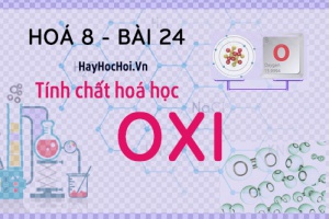 Tính chất hoá học của Oxi (O2), tính chất vật lý và bài tập về Oxi - hoá 8 bài 24